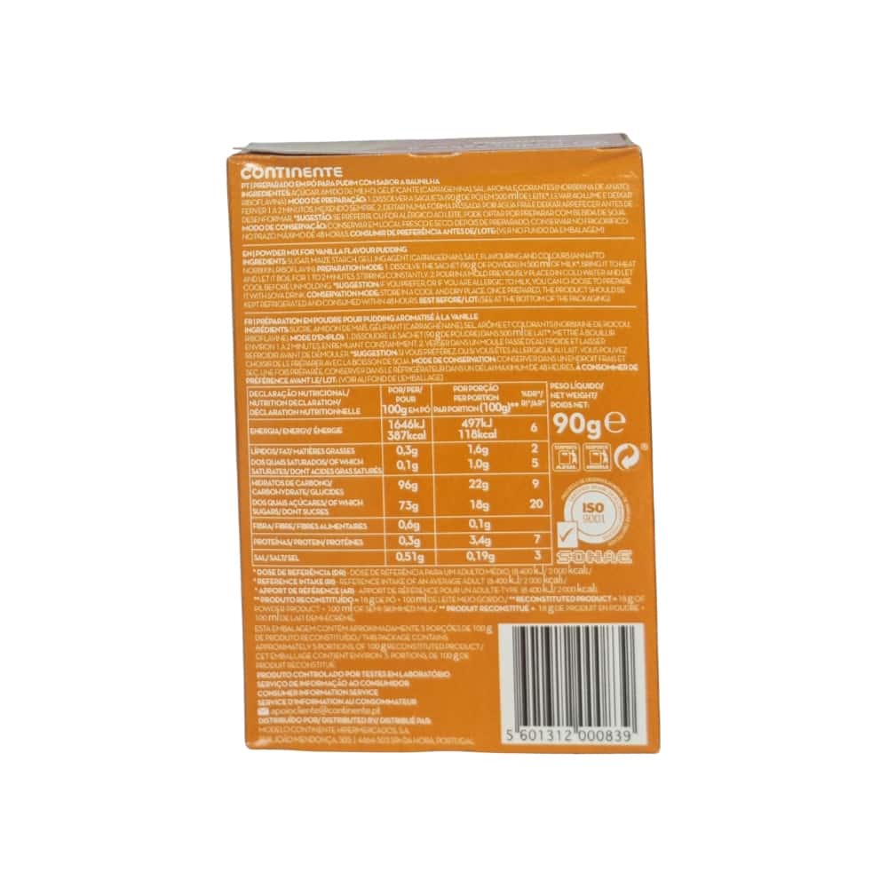 Pudín de vainilla Continente (90 g / 3.17 oz) - Miniatura 3