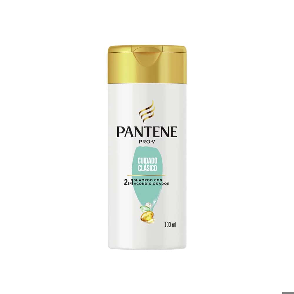 Champú y acondicionador cuidado clásico 2 en 1 Pantene (100 ml / 3.38 oz. fl.) - Miniatura 1