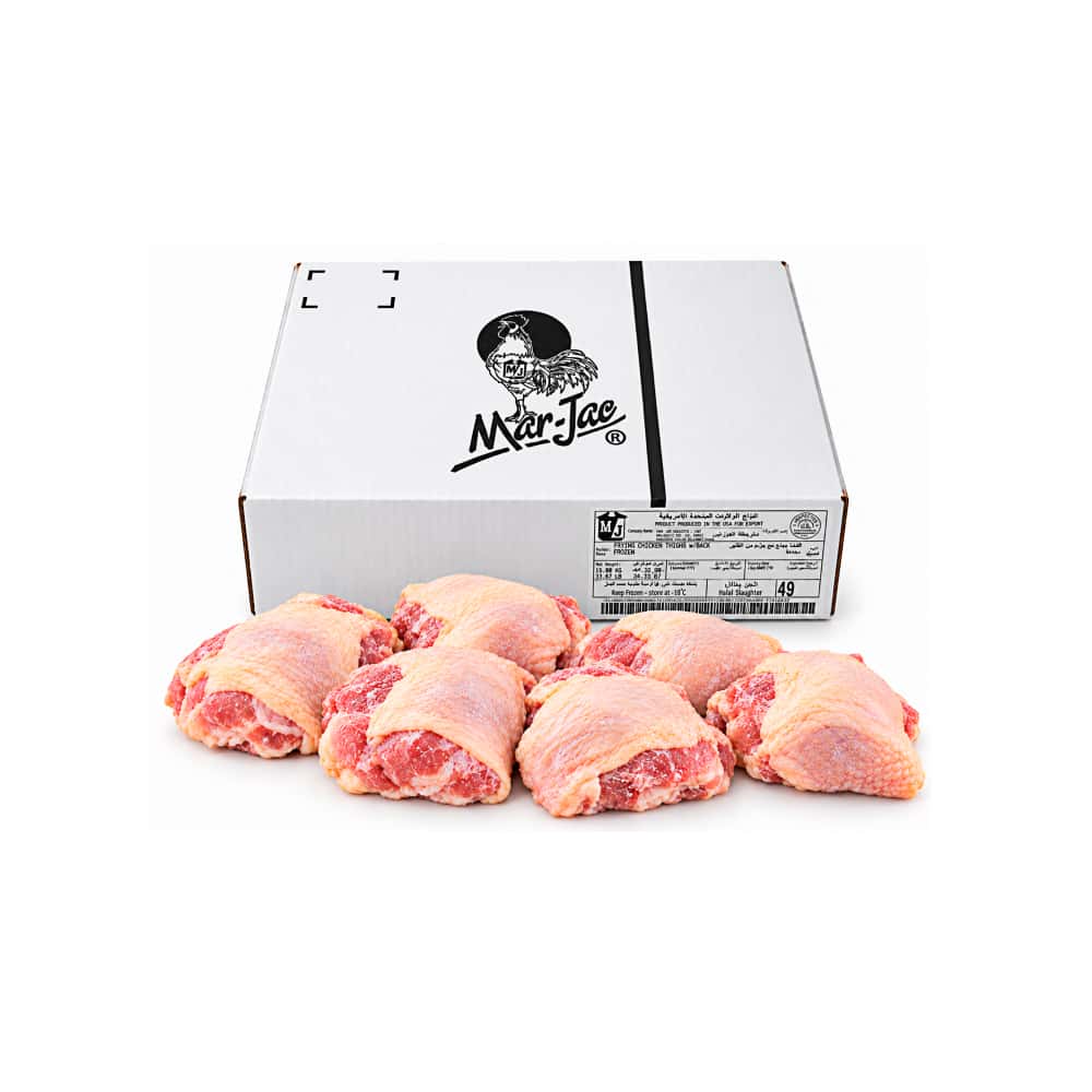Caja de contramuslos de pollo Mar-Jac (15 kg / 33 lb) - Miniatura 1