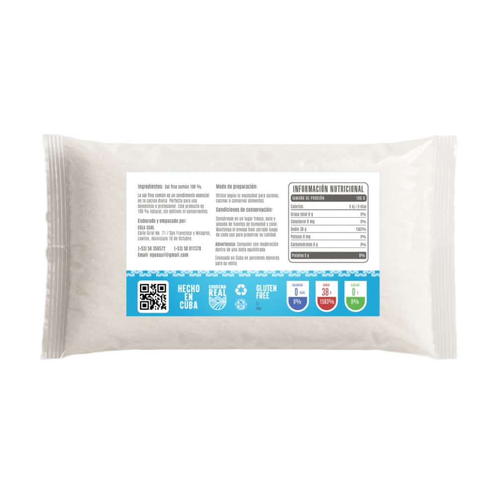 Sal fina común Cosecha Real (4 x 500 g / 1.1 lb) - Miniatura 3