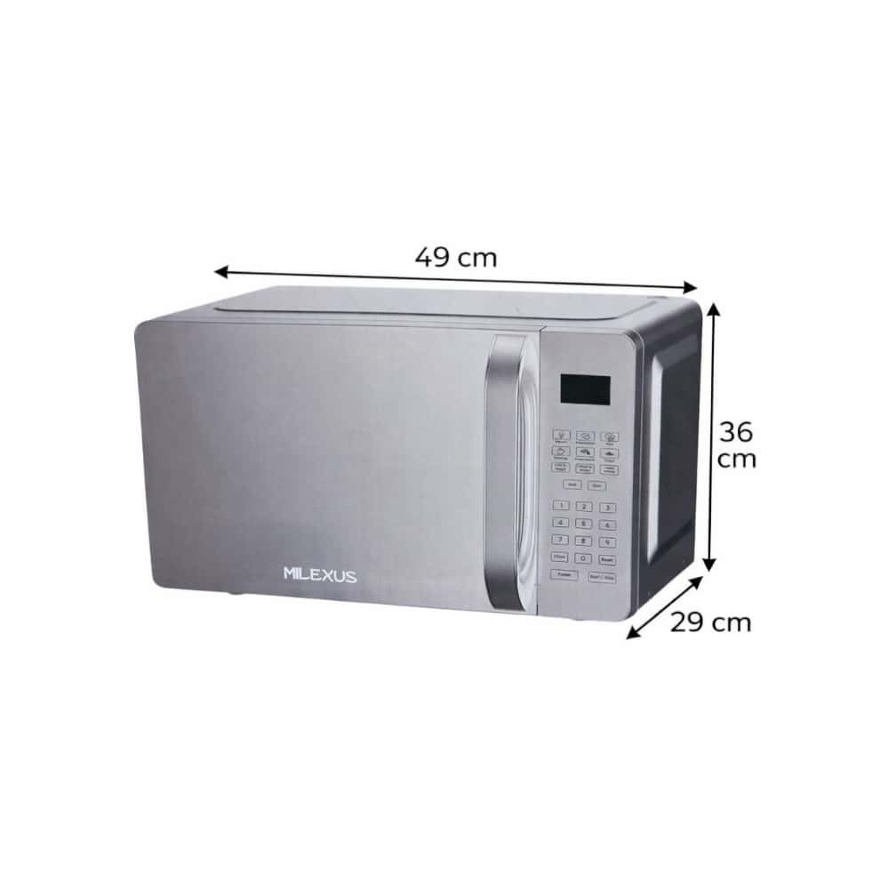 Horno microondas de 20 L color plateado Milexus ML-MO-0.7 - Miniatura 2