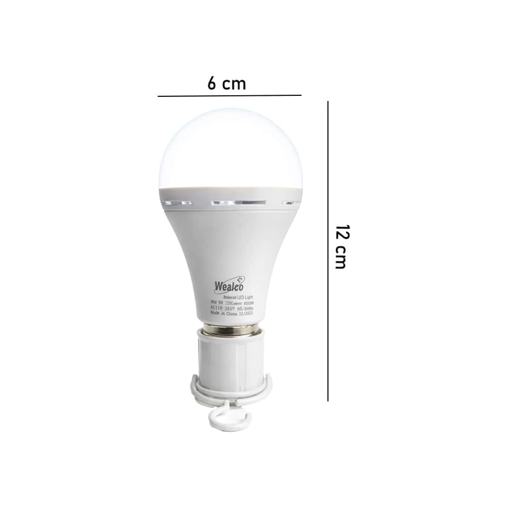 Bombillo Led recargable 9 W Wealco WL9 - Miniatura 3