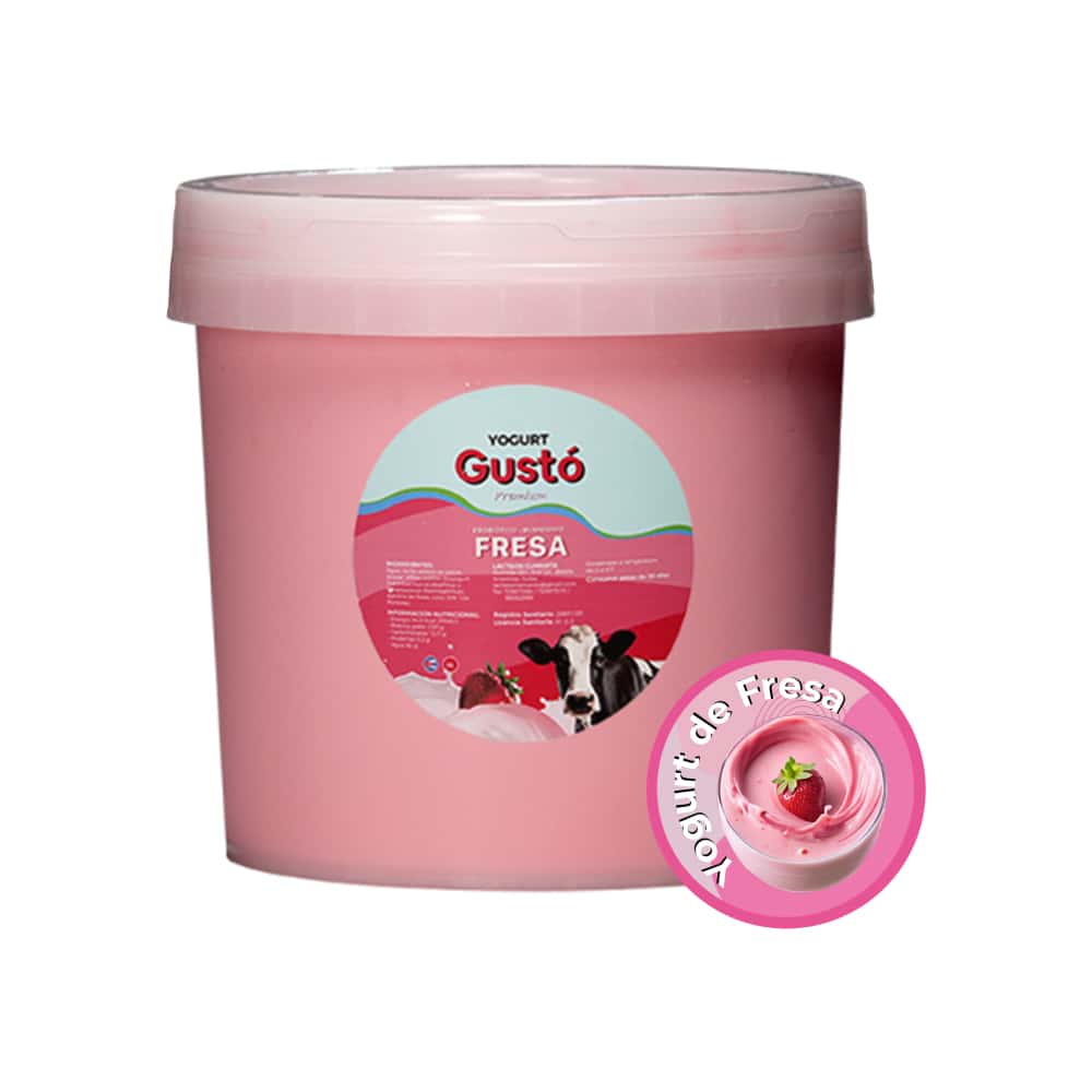 Yogur Probiótico Premium de fresa Gustó (4 L) - Miniatura 1