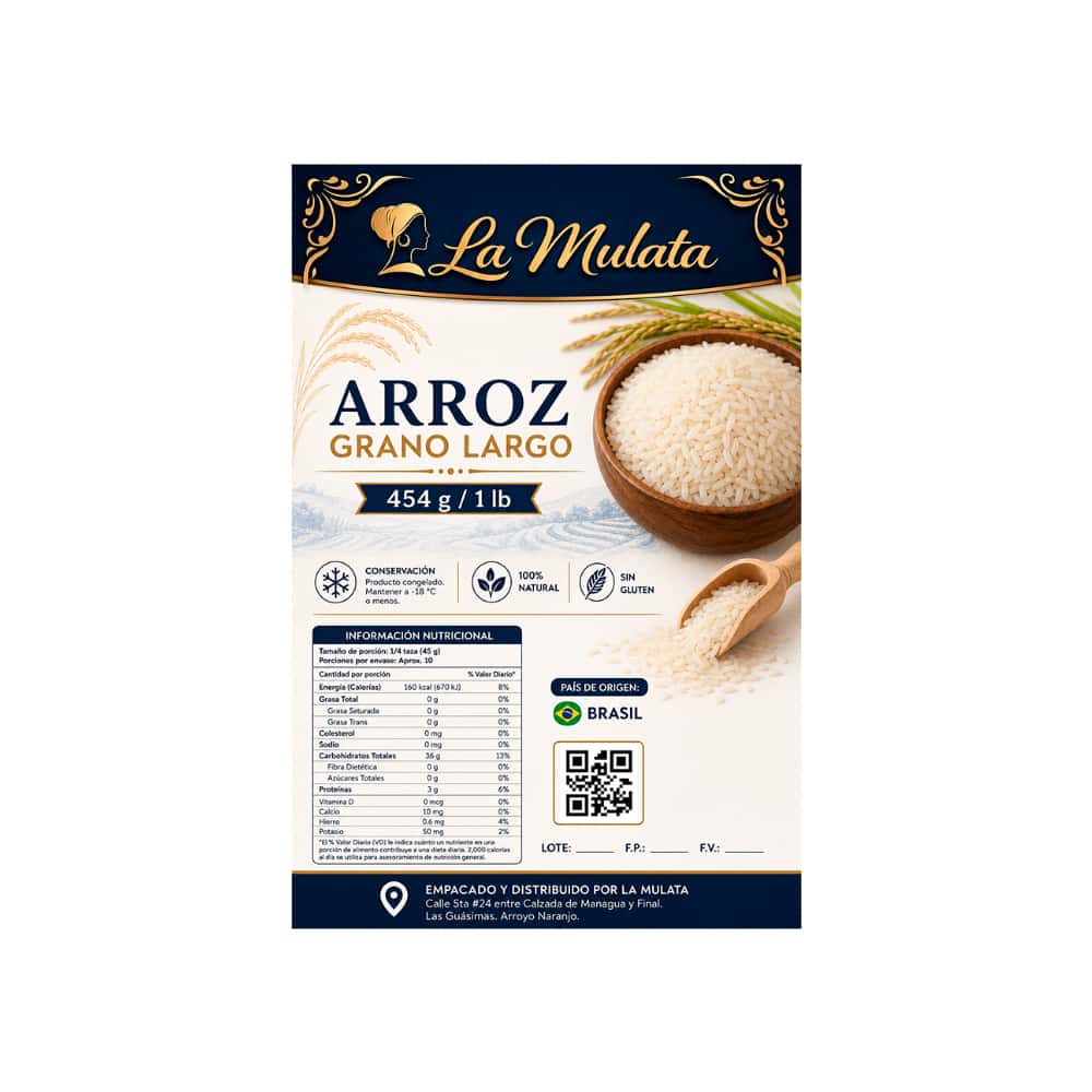 Arroz grano largo La Mulata (454 g / 1 lb) - Miniatura 2
