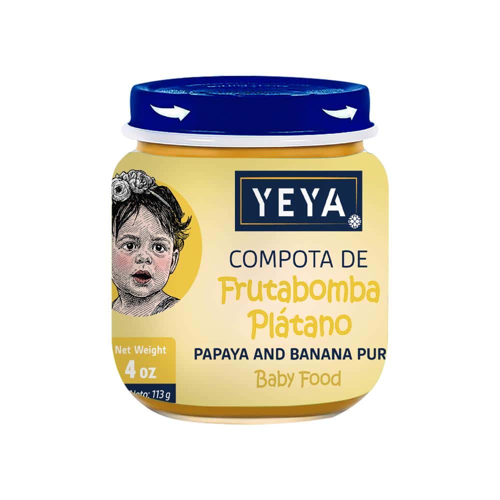 Compota de frutabomba y plátano YEYA (113 g / 4 oz) - Miniatura 1