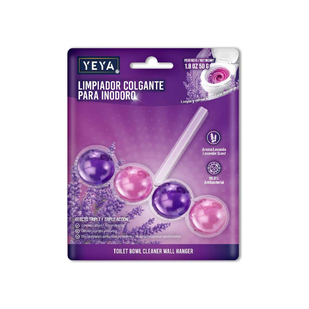 Limpiador colgante para inodoro aroma lavanda YEYA (50 g / 1.8 oz) - Miniatura 1