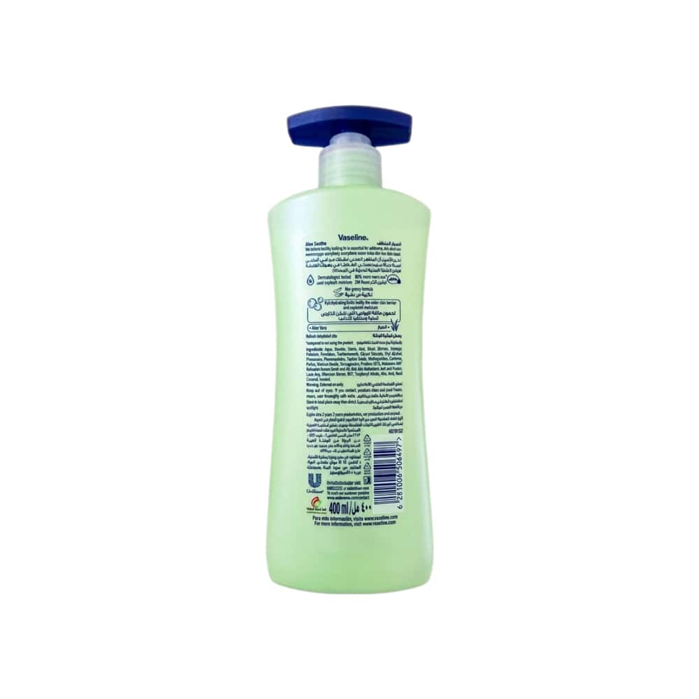 Loción corporal Vaseline Intensive Care Aloe Soothe (400 ml) - Miniatura 2