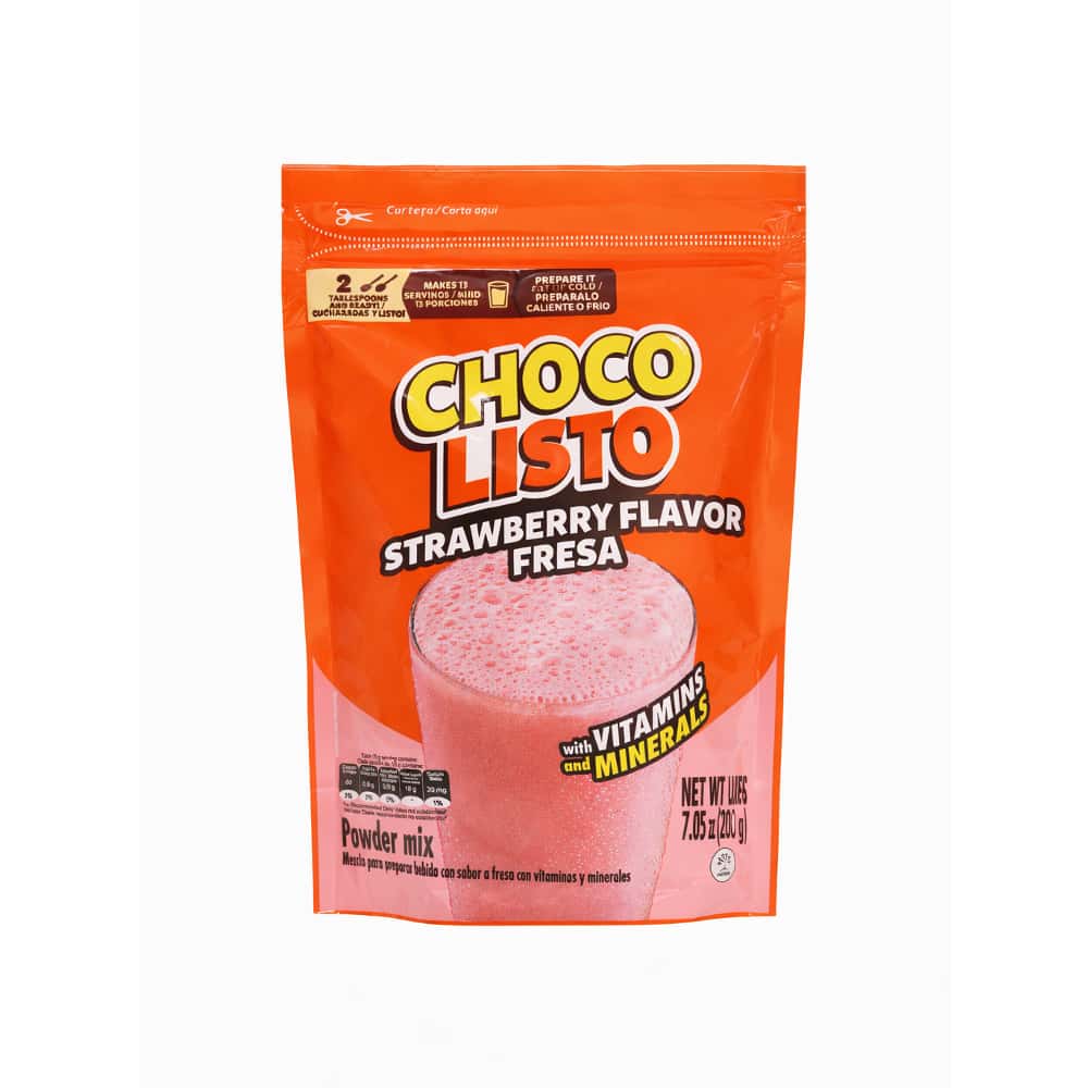 Mezcla para preparar bebida con sabor a fresa Choco Listo (200 g / 7.05 oz) - Miniatura 1
