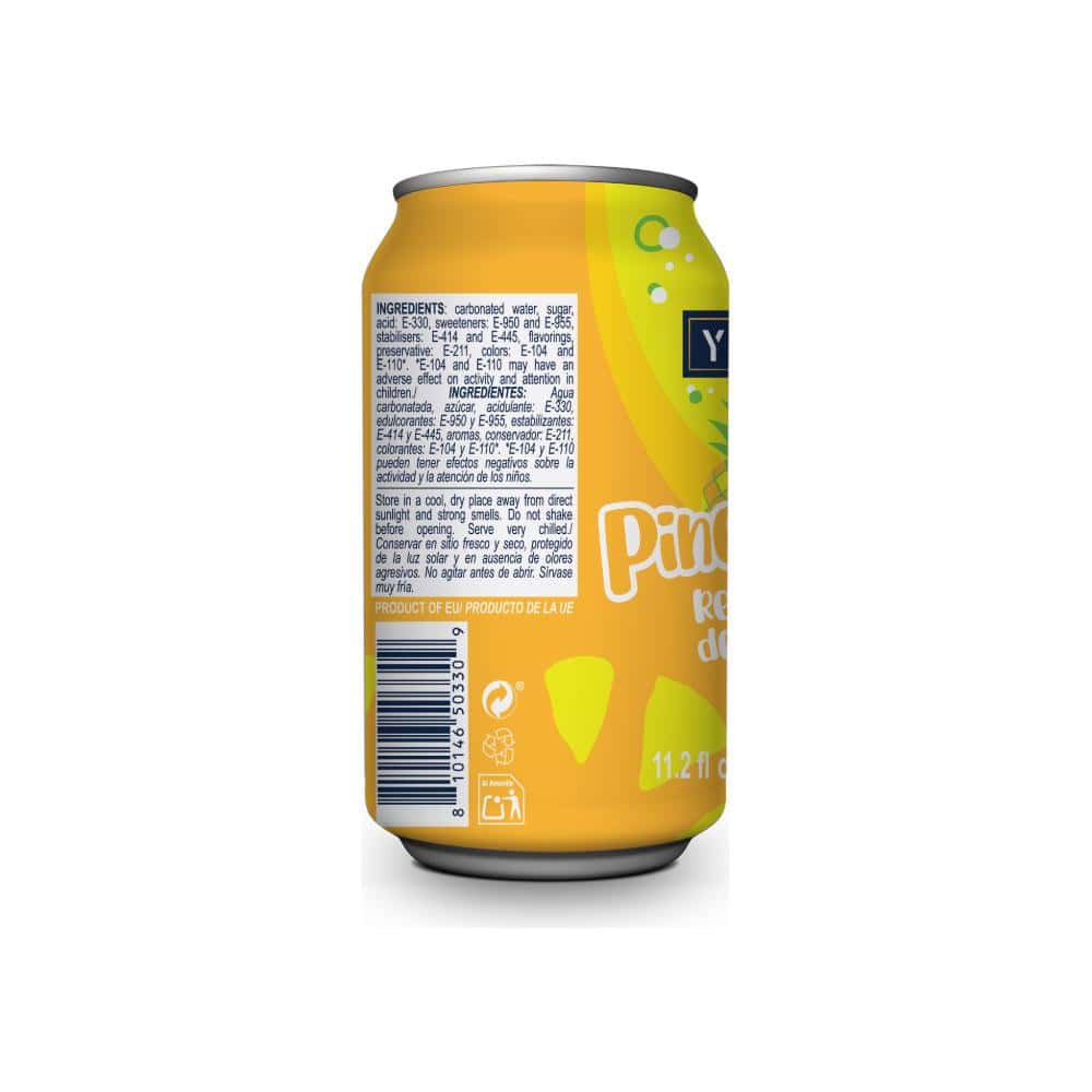 Refresco gaseado de piña YEYA (330 ml / 11.2 fl oz) - Miniatura 3