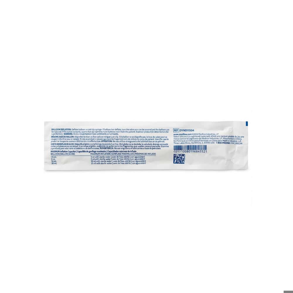Catéter Foley 2 vías de silicona 20 fr / 10 ml Medline - Miniatura 3