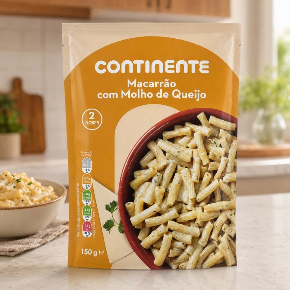 Pasta con salsa de queso Continente (150 g / 5.29 oz) - Miniatura 3
