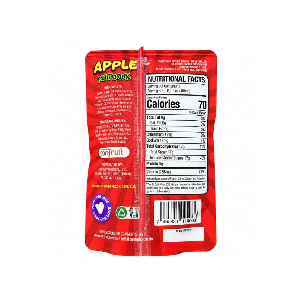 Bebida de fruta con sabor artificial a manzana Gayeyitas (180 ml / 6.1 fl oz) - Miniatura 2