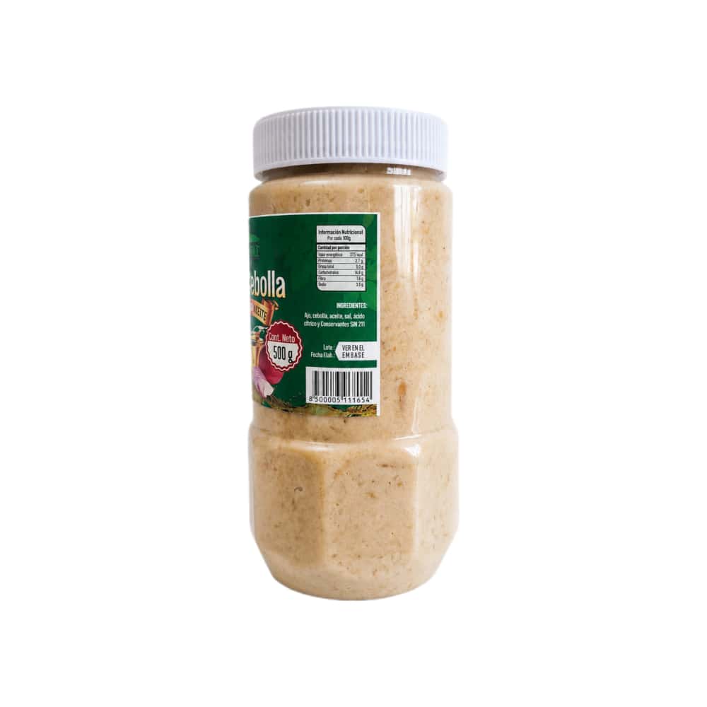 Ajo y cebolla molidos en aceite El Roble (500 g / 1.1 lb) - Miniatura 2