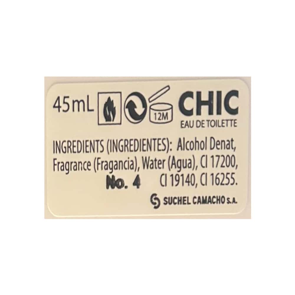 Perfume Chic para mujer agua de tocador No. 4 Suchel Camacho (45 ml / 1.52 oz) - Miniatura 3