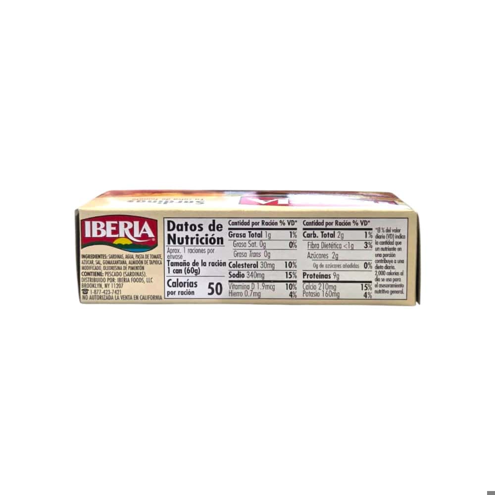 Sardinas en salsa de tomate Iberia (120 g / 4.2 oz) - Miniatura 2