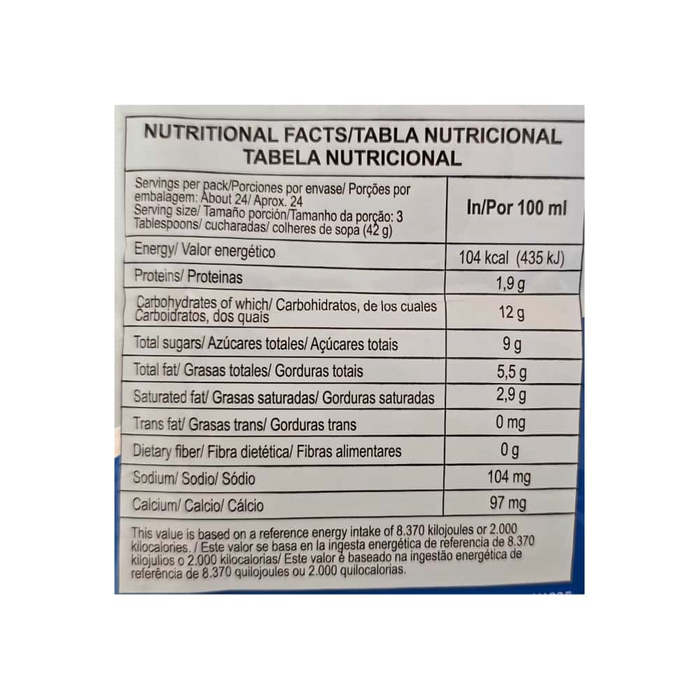 Mezcla láctea con grasa vegetal en polvo Milán (1 kg / 2.20 lb) - Miniatura 4