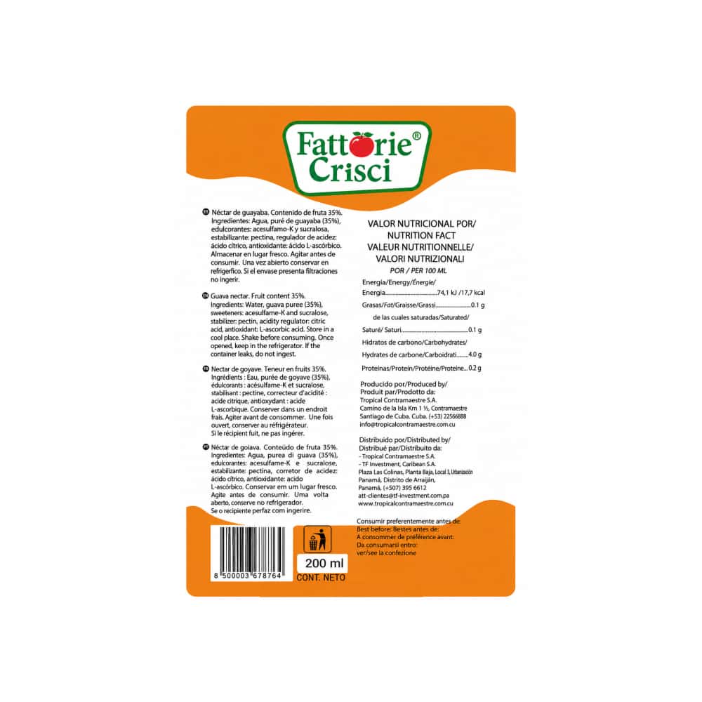 Néctar de guayaba Fattorie Crisci (200 ml) - Miniatura 3