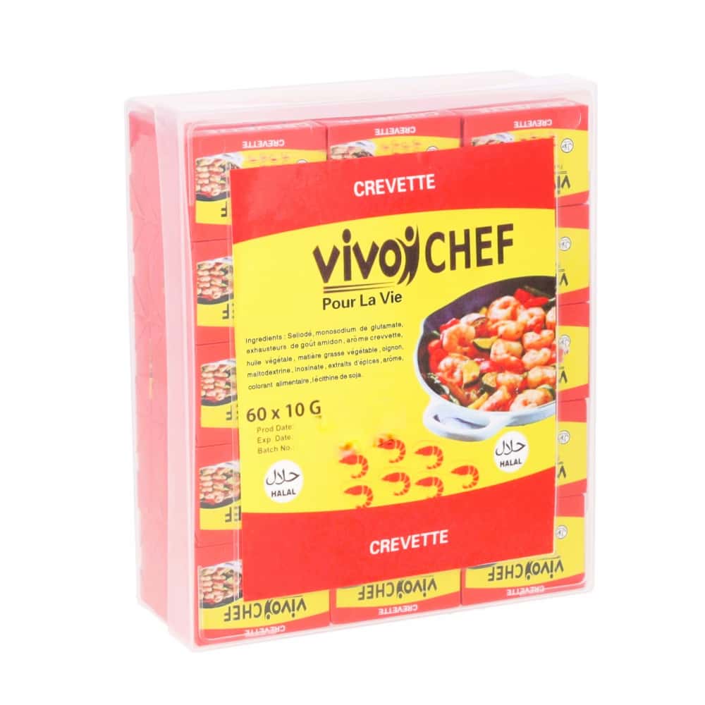 Cubitos concentrados sabor a camarón Vivo Chef (60 x 10 g) - Miniatura 1