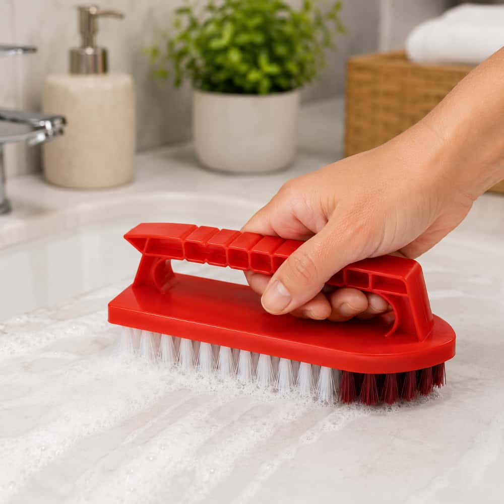 Cepillo de lavar con mango ergonómico rojo MAS - Miniatura 3
