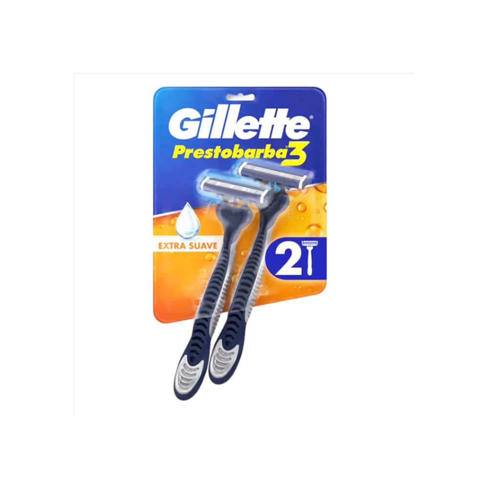 Maquinillas de afeitar Prestobarba3 Comfortgel Gillette (2 U) - Miniatura 1