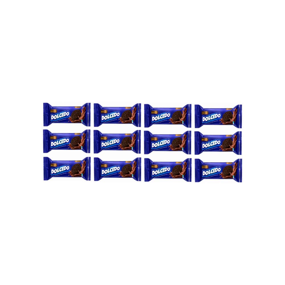 Galleta crujiente de cacao con crema de chocolate Dolcero Dolcetti (12 x 56 g / 1.97 oz) - Miniatura 1