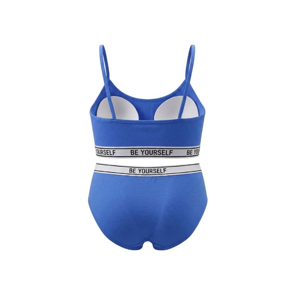 Conjunto de ropa interior femenina de 2 piezas color azul Alby - Miniatura 2