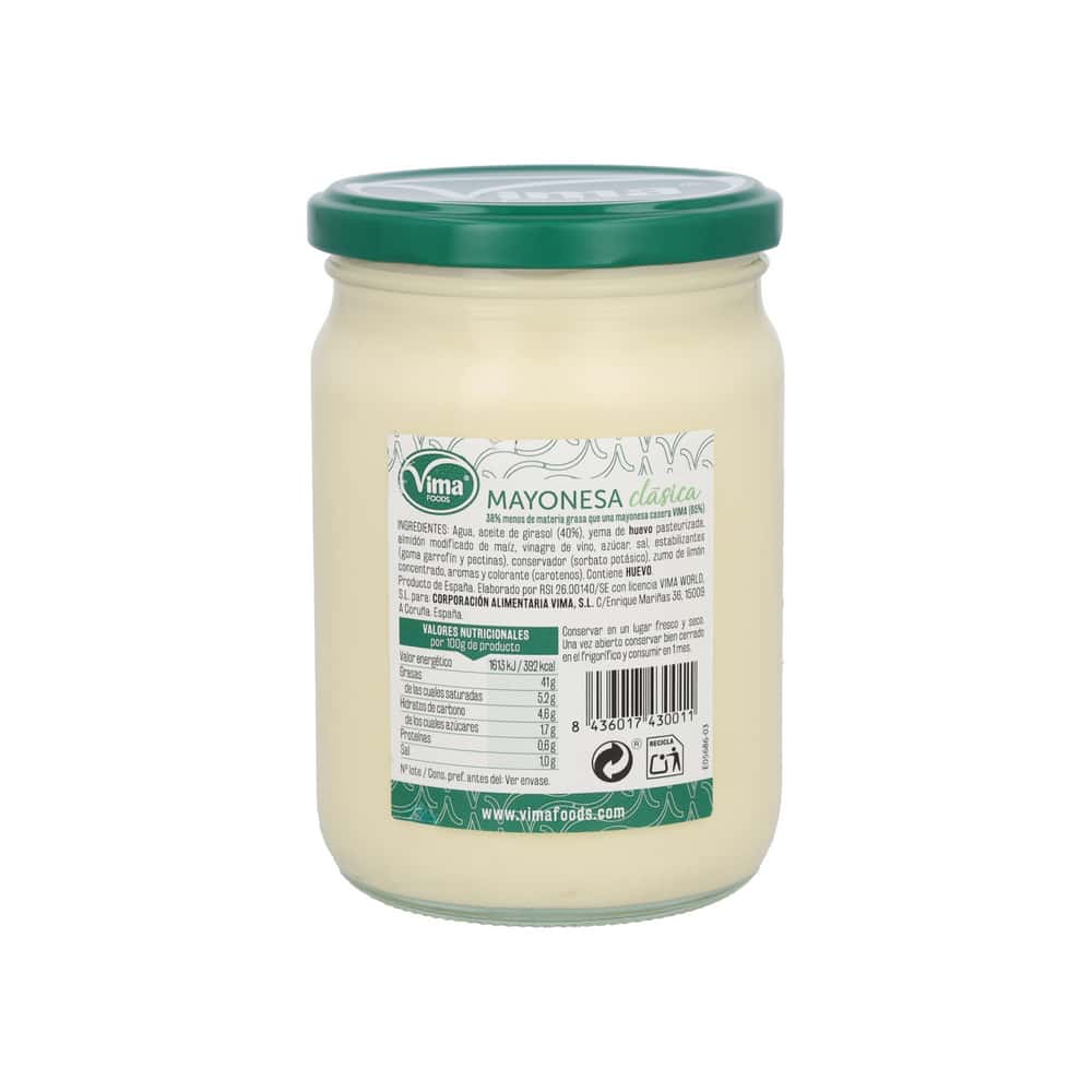 Mayonesa clásica Vima Foods (450 ml) - Miniatura 2
