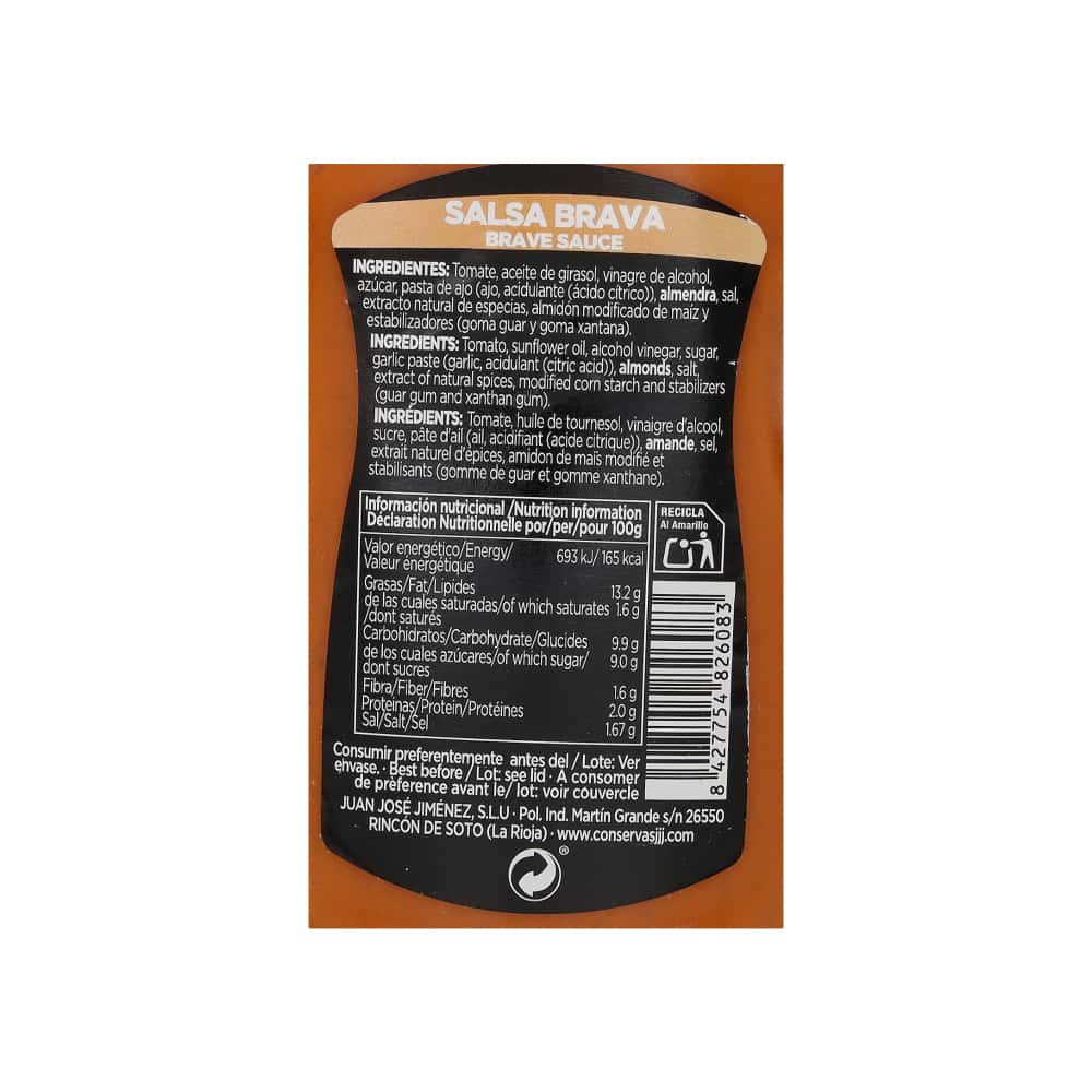 Salsa brava Juan José Jiménez (330 ml / 11.16 oz) - Miniatura 3