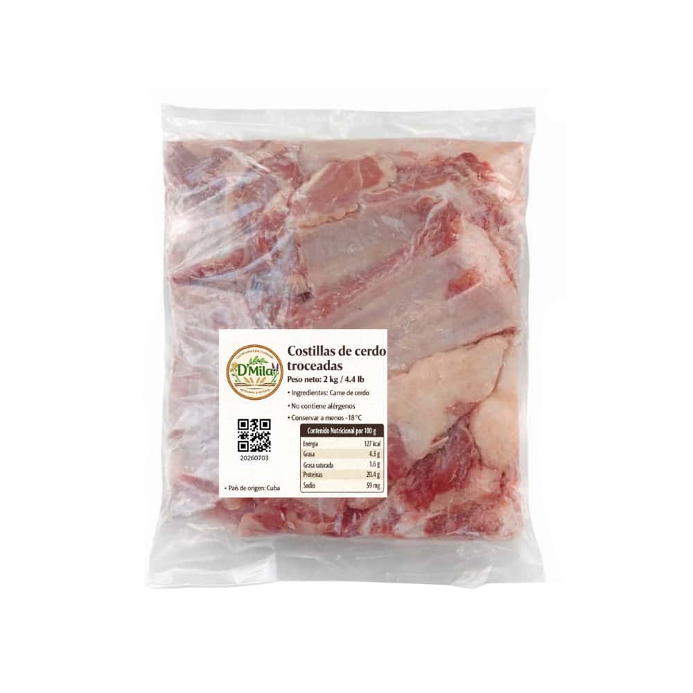 Costillas de cerdo troceadas D'Mila (2 kg / 4.4 lb) - Miniatura 3