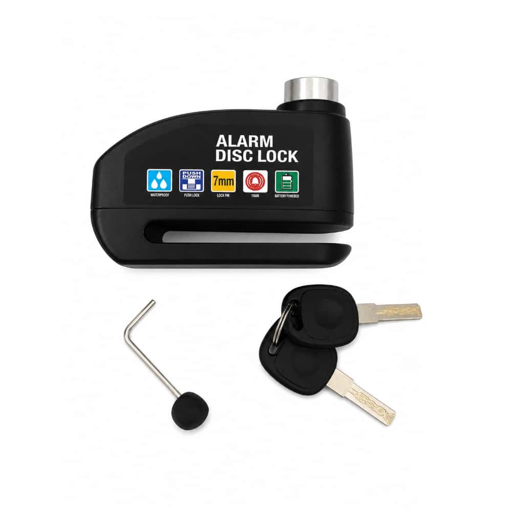Candado de disco para motocicleta con alarma antirrobo de 110 dB Concen - Miniatura 1