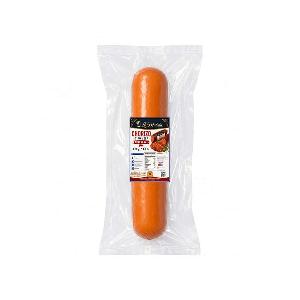 Chorizo tipo Vela artesanal La Mulata (600 g / 1.3 lb) - Miniatura 1