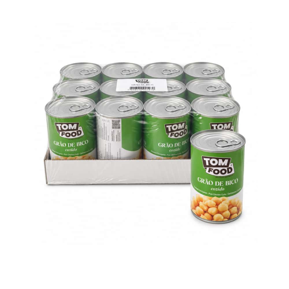 Garbanzos cocidos Tom Food (12 x 425 g / 15 oz) - Miniatura 1