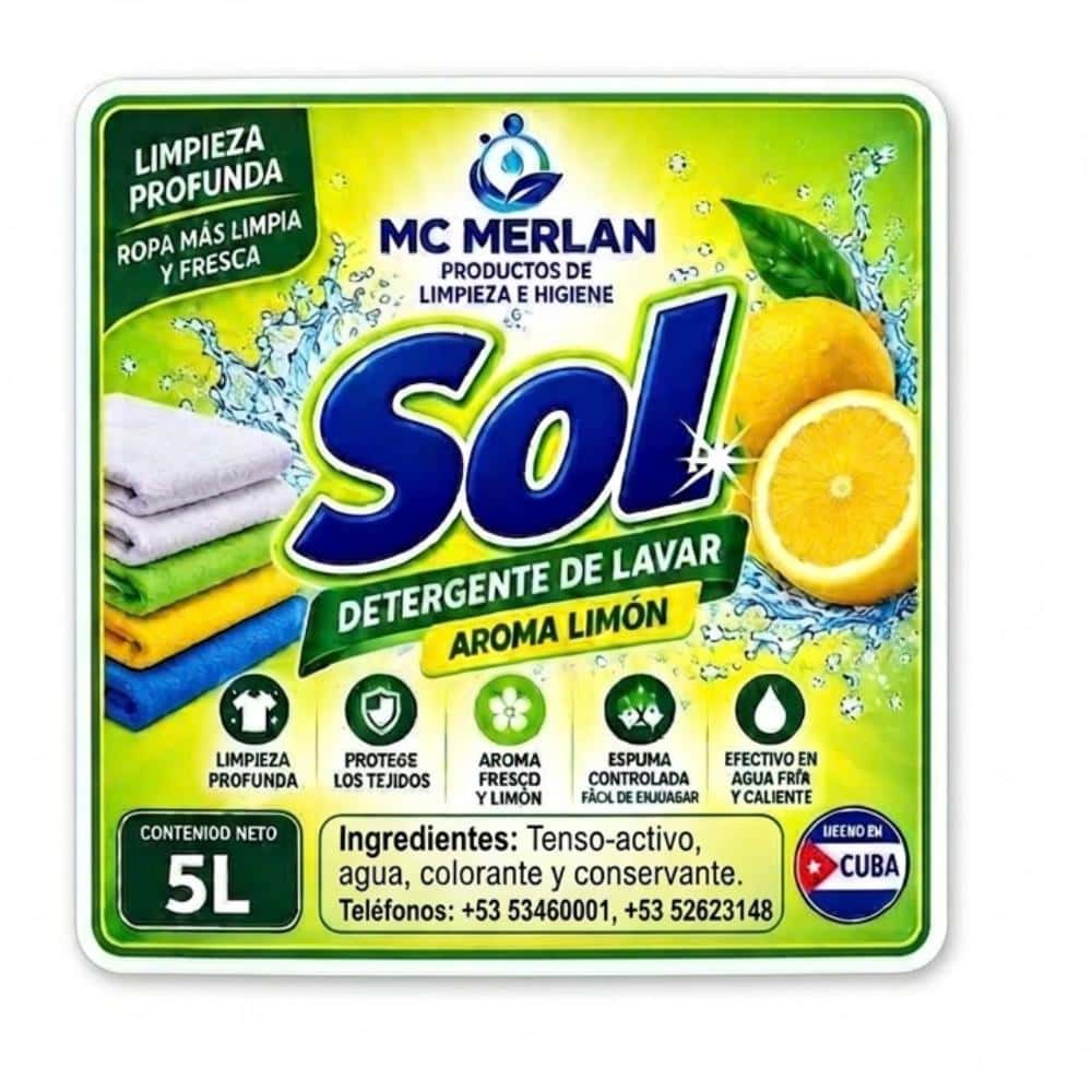 Detergente de lavar con aroma de limón Sol (5 L) - Miniatura 3