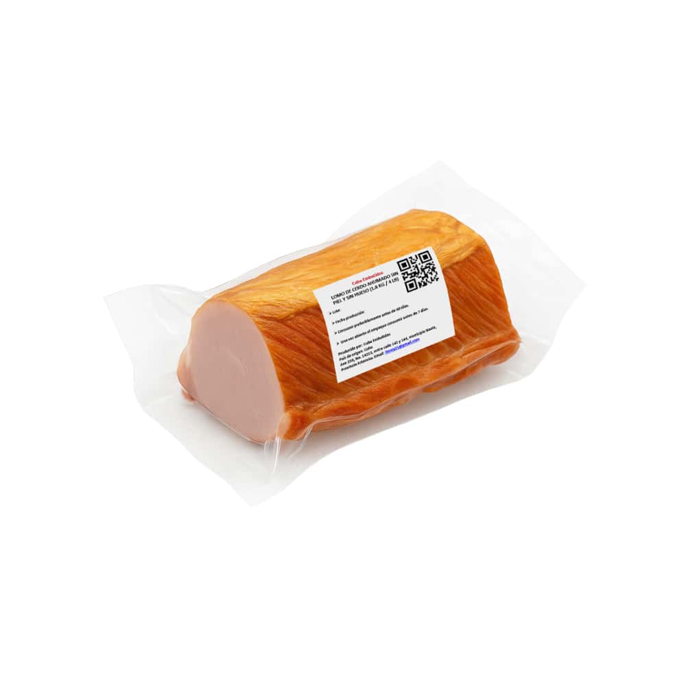 Lomo de cerdo ahumado sin piel y sin hueso Cuba Embutidos (1.8 kg / 4 lb) - Miniatura 4