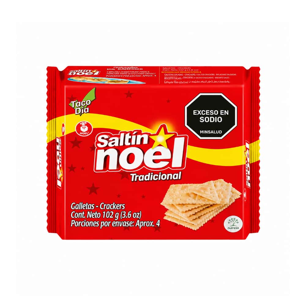 Galletas saladas tradicional Saltín Noel (102 g / 3.6 oz) - Miniatura 1
