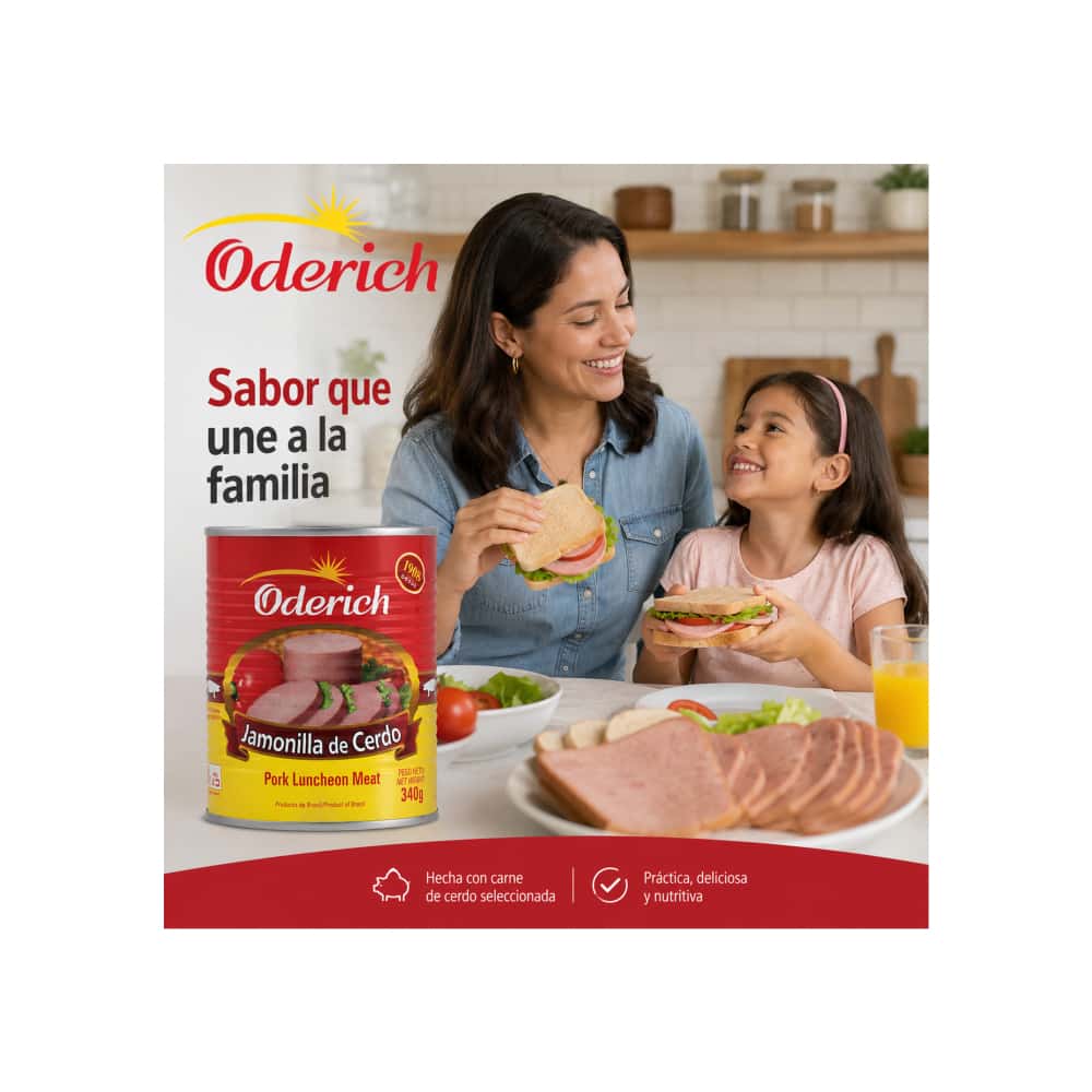 Jamonilla spam de cerdo Oderich ( 2 x 340 g / 11.99 oz) - Miniatura 5