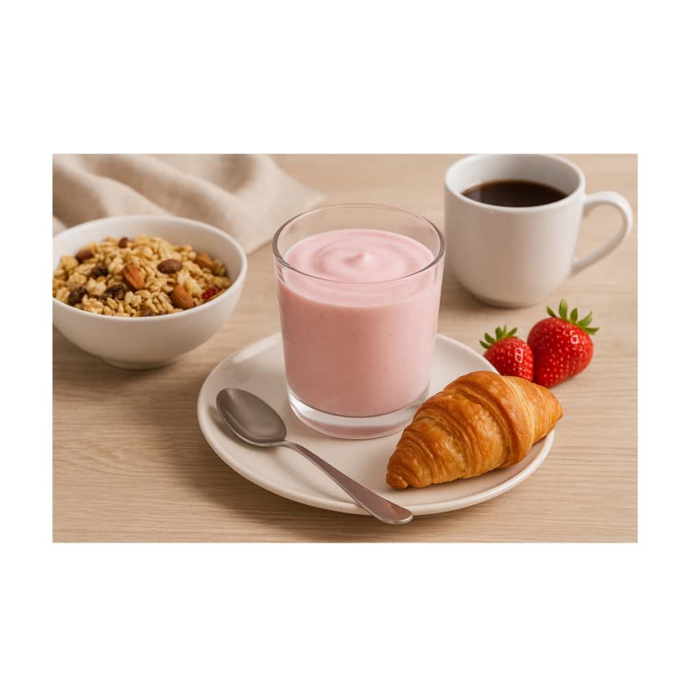 Yogurt probiótico de coágulo sabor fresa Alask (1 L) - Miniatura 3