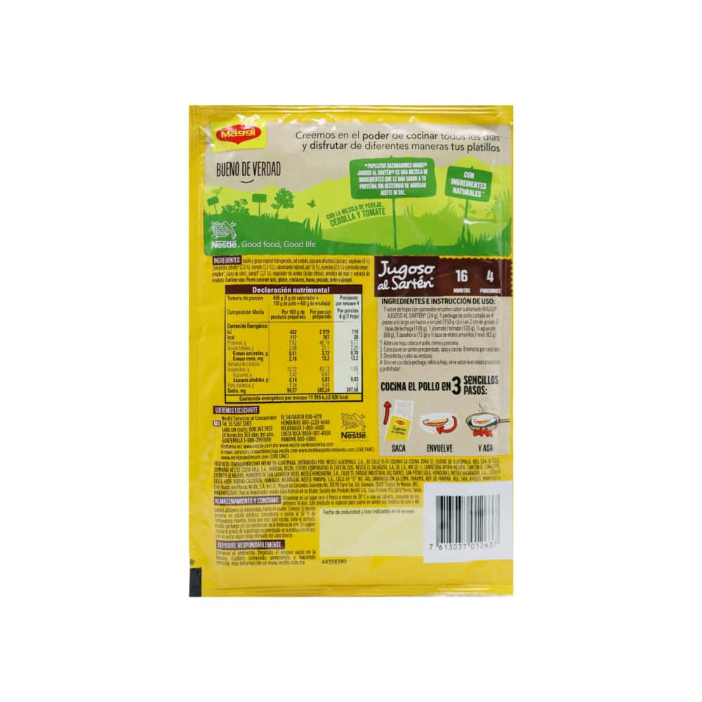 Papelitos sazonadores sabores de México pastor Maggi (24 g / 0.85 oz) - Miniatura 4