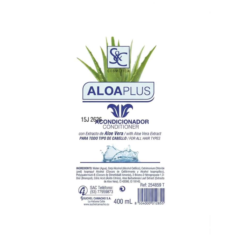 Juego de champú y acondicionador con extracto de aloe vera para todos los cabellos S&C Natural - Miniatura 2