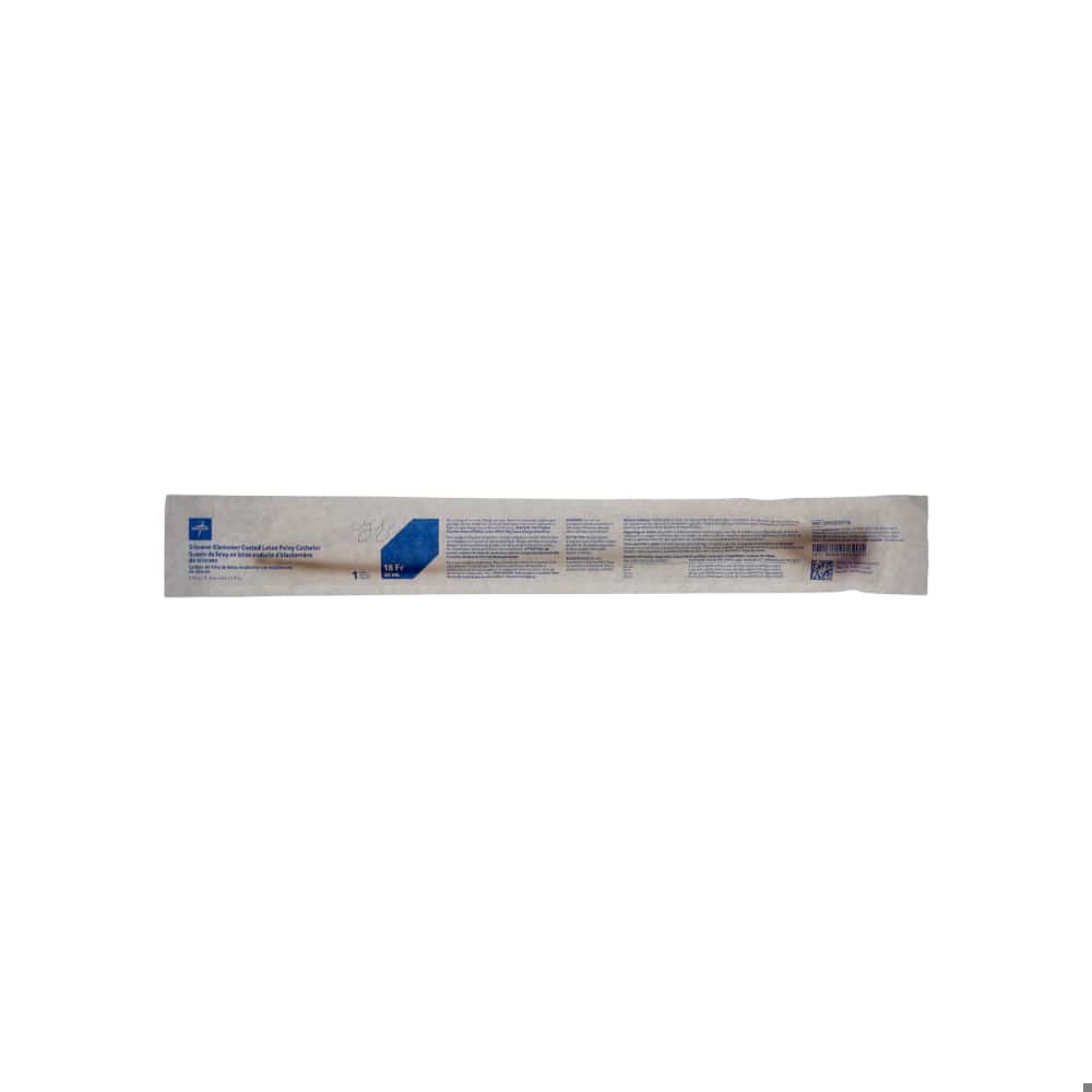 Catéter de foley 2 vías de látex con recubrimiento elastomérico de silicona 18 fr 30 ml Medline - Miniatura 2
