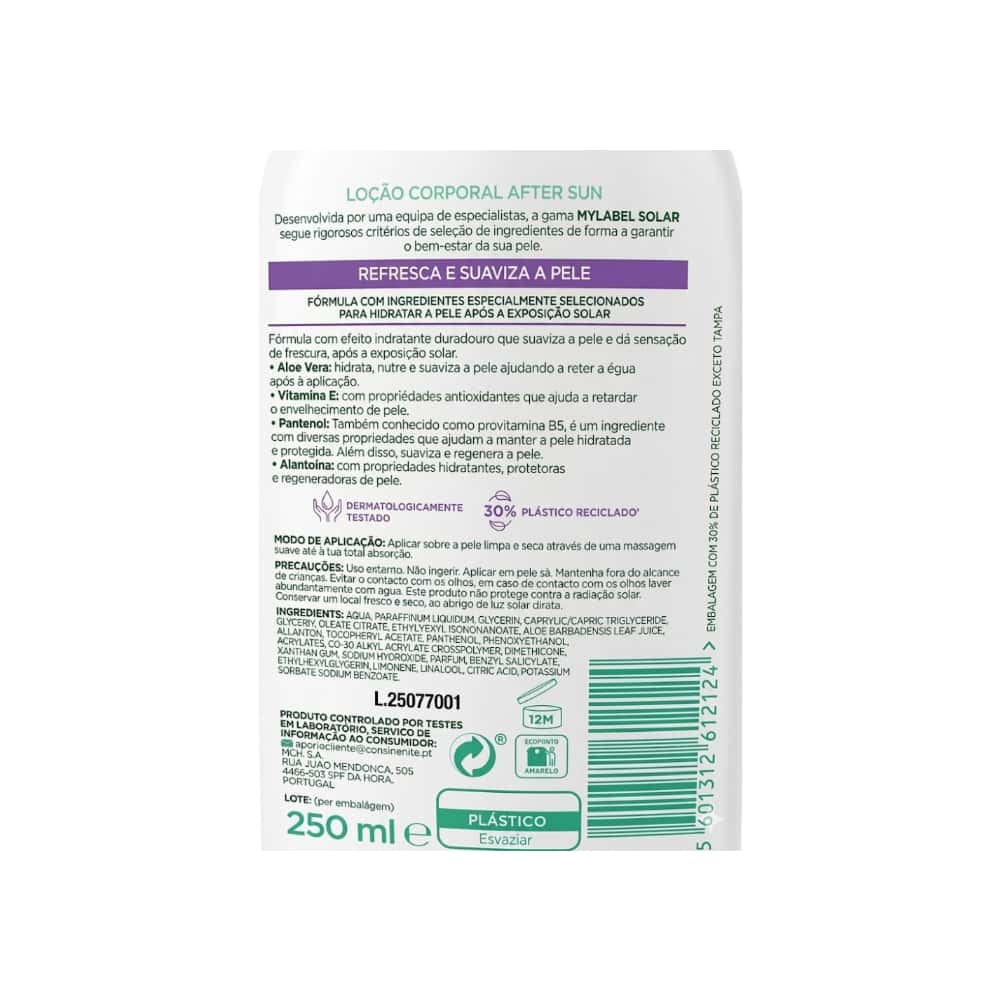 Loción corporal para después del sol Mylabel (250 ml / 8.45 fl. oz) - Miniatura 3