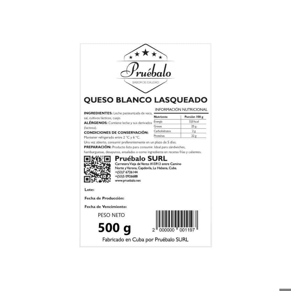 Queso blanco lasqueado Pruébalo (500 g / 1.1 lb) - Miniatura 3