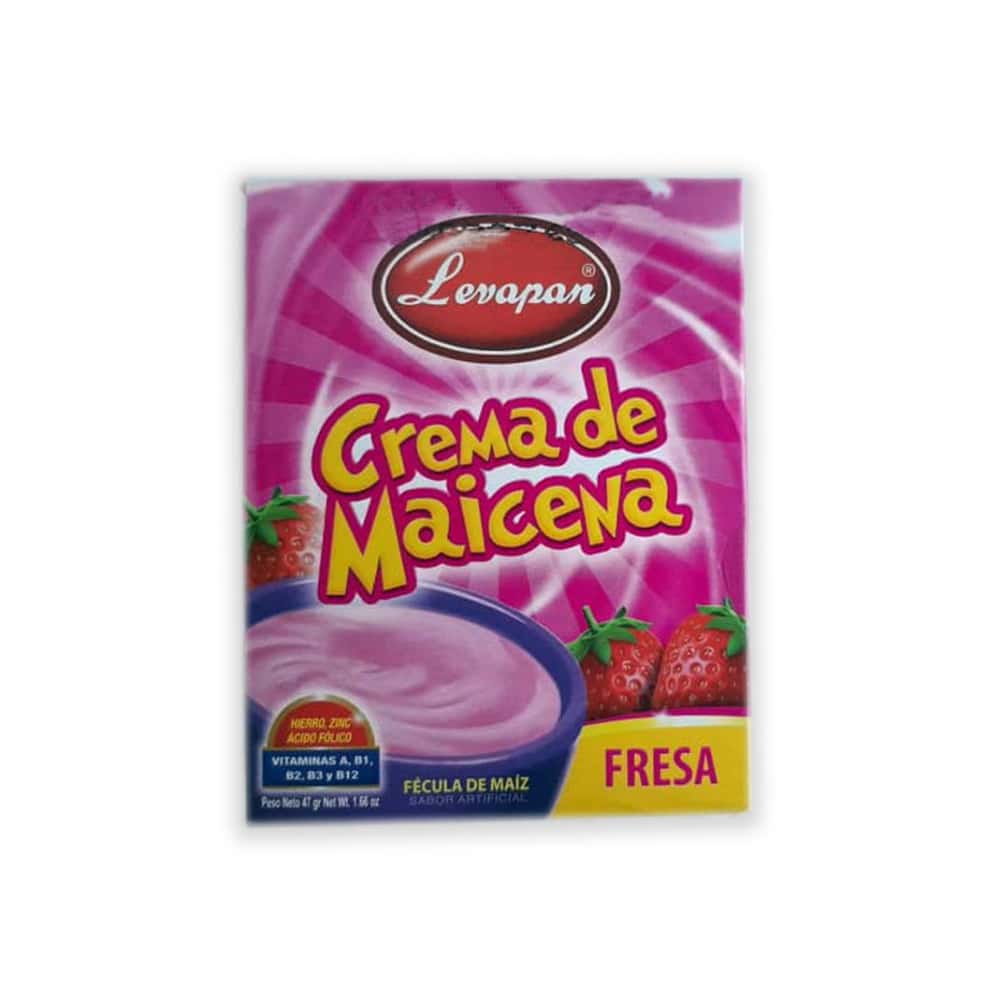 Crema de maicena sabor fresa Levapan (47 g / 1.65 oz) - Miniatura 4