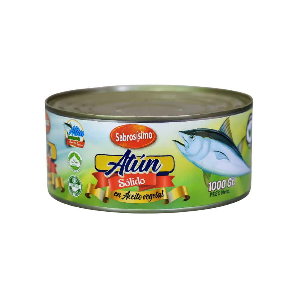 Trozos de atún en aceite vegetal Sabrosísimo (1 kg / 2.2 lb) - Miniatura 1