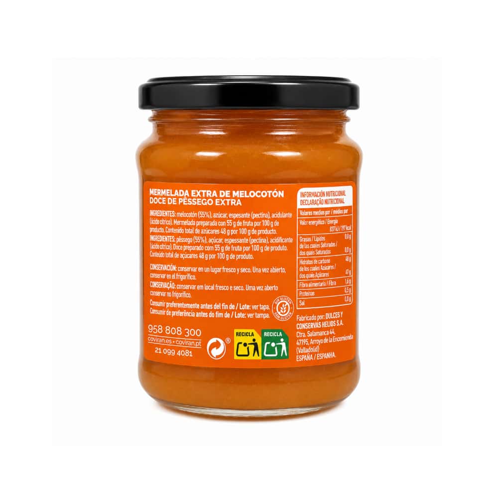 Mermelada extra de melocotón Coviran (350 g / 12.3 oz) - Miniatura 2