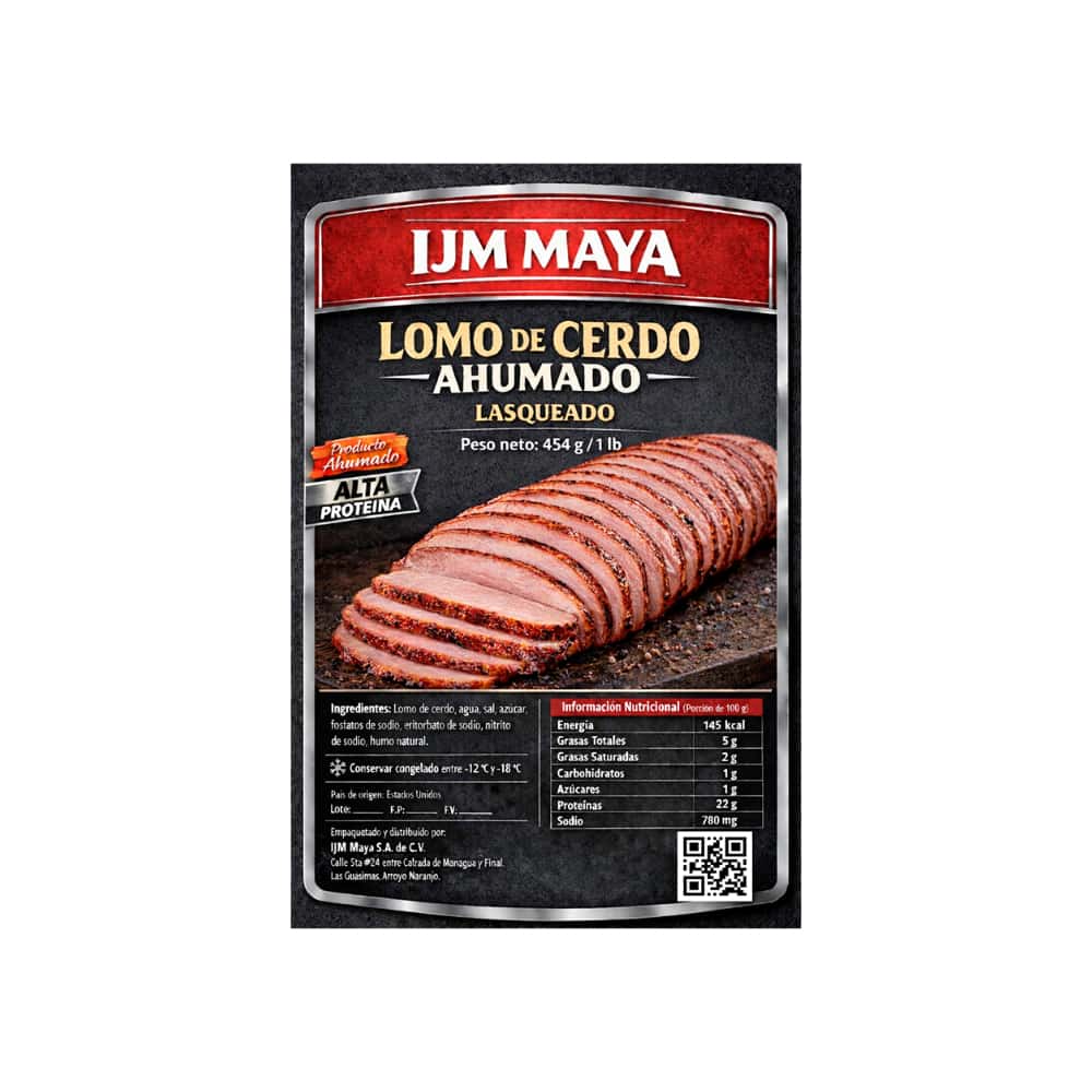 Lomo de cerdo ahumado lasqueado IJM Maya (454 g / 1 lb) - Miniatura 3