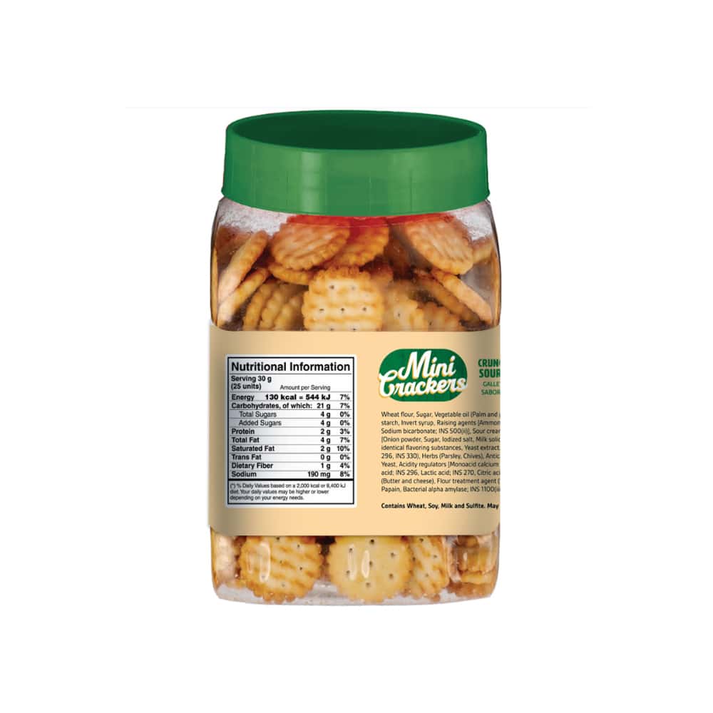 Galleticas saladas sabor crema y cebolla YEYA (227 g / 8 oz) - Miniatura 3