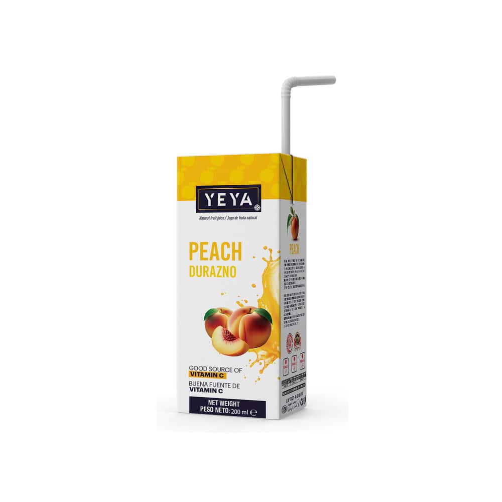 Bebida saborizada sabor durazno YEYA (200 ml) - Miniatura 3