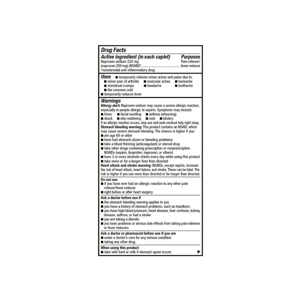 Naproxeno sódico 220 mg GoodSense (50 cápsulas) - Miniatura 6