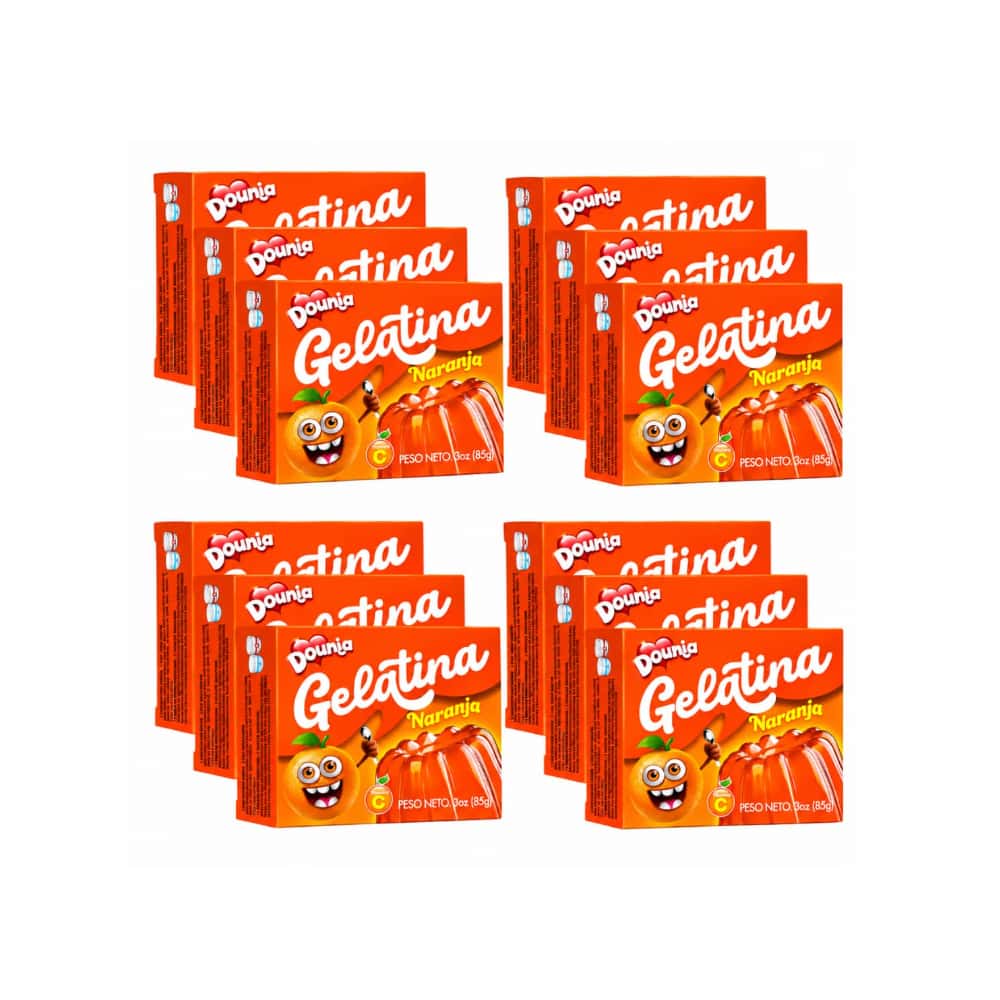 Gelatina con sabor a naranja Dounia (12 x 85 g / 3 oz) - Miniatura 1